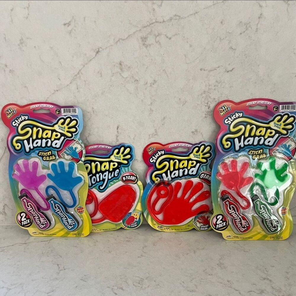 JA-RU Slim-Eez Stretchy Sticky Giant Snap Hand & Slimeez Sticky Snap Tongue